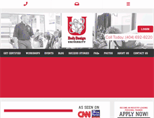 Tablet Screenshot of bodydesignuniversity.com